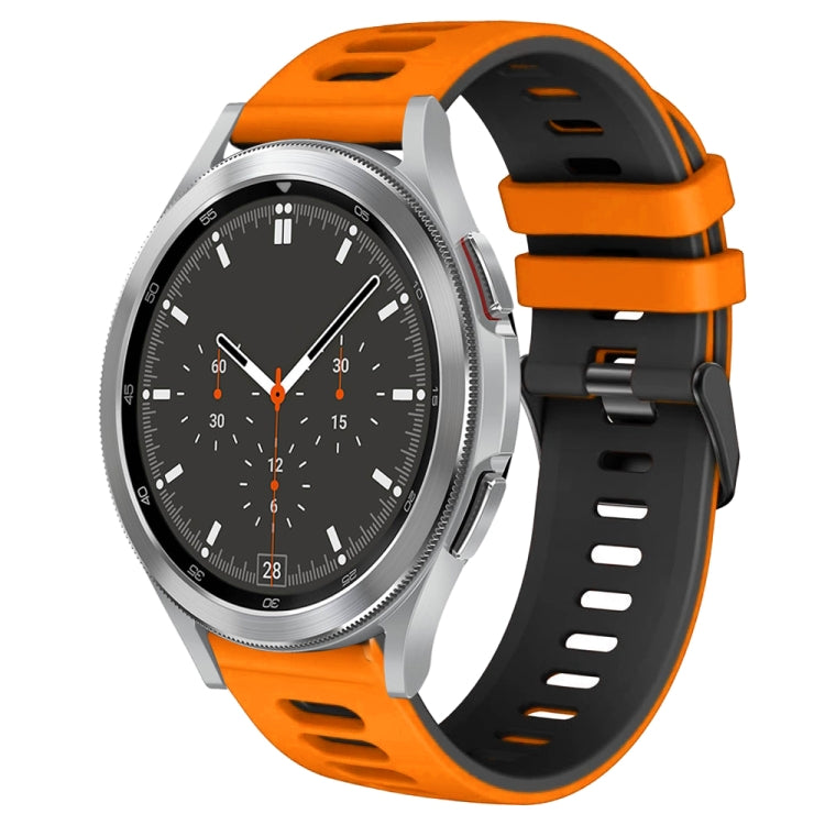 สายรัดนาฬิกาซิลิโคนสองสี 20 มม. สำหรับ Samsung Galaxy Watch 4 44 มม., สำหรับ Samsung Galaxy Watch 4 Classic 46 มม.