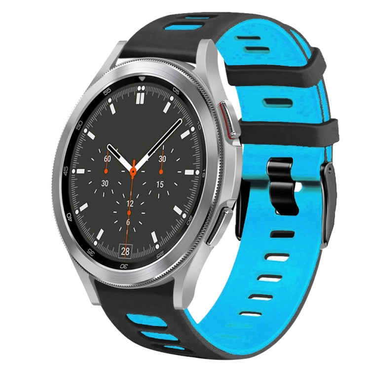 สายรัดนาฬิกาซิลิโคนสองสี 20 มม. สำหรับ Samsung Galaxy Watch 4 44 มม., สำหรับ Samsung Galaxy Watch 4 Classic 46 มม.