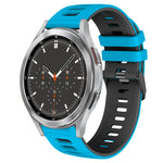 สายรัดนาฬิกาซิลิโคนสองสี 20 มม. สำหรับ Samsung Galaxy Watch 4 44 มม., สำหรับ Samsung Galaxy Watch 4 Classic 46 มม.