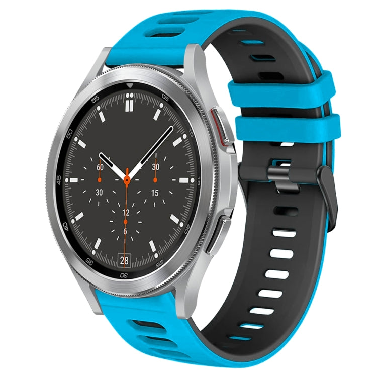 สายรัดนาฬิกาซิลิโคนสองสี 20 มม. สำหรับ Samsung Galaxy Watch 4 44 มม., สำหรับ Samsung Galaxy Watch 4 Classic 46 มม.