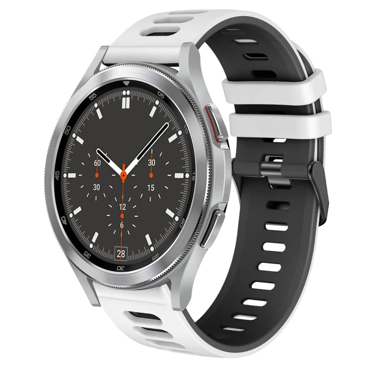 สายรัดนาฬิกาซิลิโคนสองสี 20 มม. สำหรับ Samsung Galaxy Watch 4 44 มม., สำหรับ Samsung Galaxy Watch 4 Classic 46 มม.