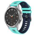 สายรัดนาฬิกาซิลิโคนสองสี 20 มม. สำหรับ Samsung Galaxy Watch 4 44 มม., สำหรับ Samsung Galaxy Watch 4 Classic 46 มม.