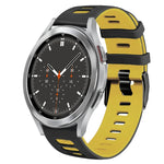 สายรัดนาฬิกาซิลิโคนสองสี 20 มม. สำหรับ Samsung Galaxy Watch 4 44 มม., สำหรับ Samsung Galaxy Watch 4 Classic 46 มม.
