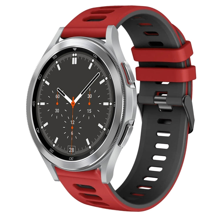 สายรัดนาฬิกาซิลิโคนสองสี 20 มม. สำหรับ Samsung Galaxy Watch 4 44 มม., สำหรับ Samsung Galaxy Watch 4 Classic 46 มม.