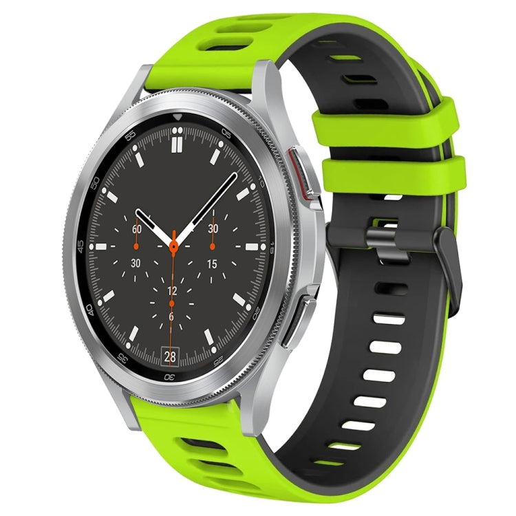 สายรัดนาฬิกาซิลิโคนสองสี 20 มม. สำหรับ Samsung Galaxy Watch 4 44 มม., สำหรับ Samsung Galaxy Watch 4 Classic 46 มม.