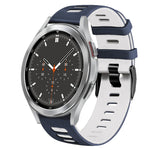 สายรัดนาฬิกาซิลิโคนสองสี 20 มม. สำหรับ Samsung Galaxy Watch 4 44 มม., สำหรับ Samsung Galaxy Watch 4 Classic 46 มม.