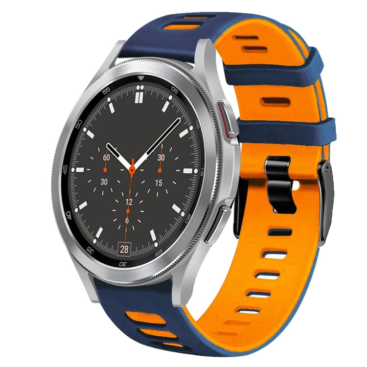 สายรัดนาฬิกาซิลิโคนสองสี 20 มม. สำหรับ Samsung Galaxy Watch 4 44 มม., สำหรับ Samsung Galaxy Watch 4 Classic 46 มม.