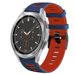 สายรัดนาฬิกาซิลิโคนสองสี 20 มม. สำหรับ Samsung Galaxy Watch 4 44 มม., สำหรับ Samsung Galaxy Watch 4 Classic 46 มม.