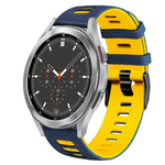 สายรัดนาฬิกาซิลิโคนสองสี 20 มม. สำหรับ Samsung Galaxy Watch 4 44 มม., สำหรับ Samsung Galaxy Watch 4 Classic 46 มม.