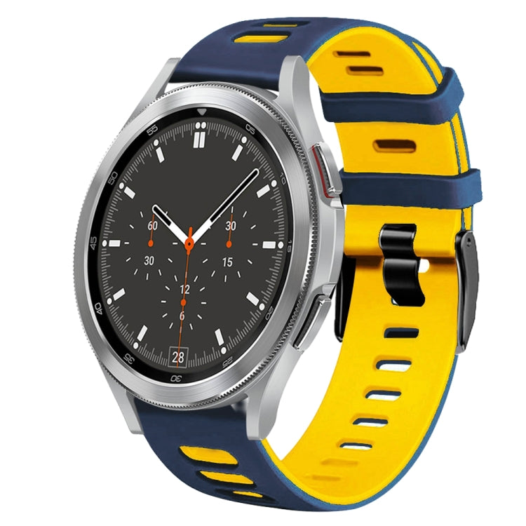 สายรัดนาฬิกาซิลิโคนสองสี 20 มม. สำหรับ Samsung Galaxy Watch 4 44 มม., สำหรับ Samsung Galaxy Watch 4 Classic 46 มม.