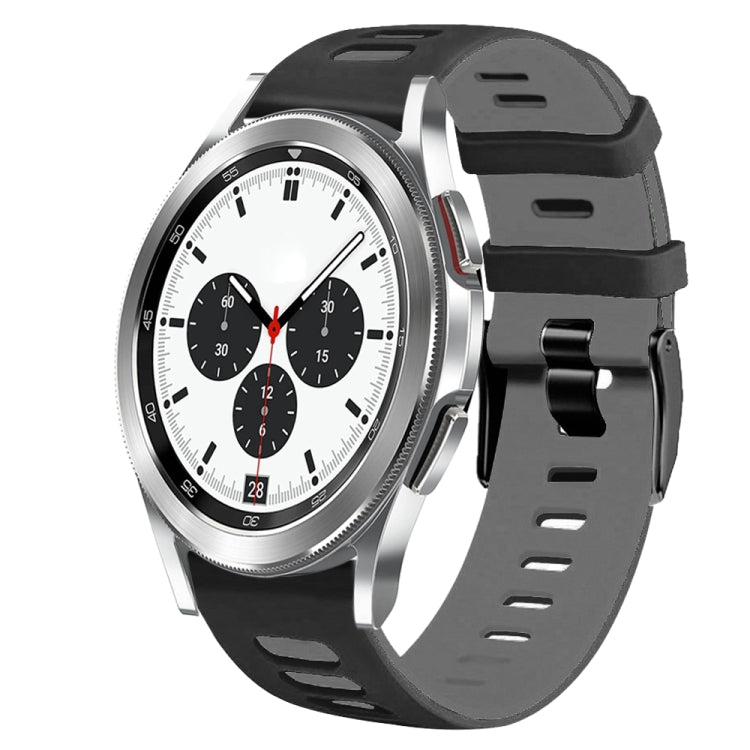 สายรัดนาฬิกาซิลิโคนสองสี 20 มม. สำหรับ Samsung Galaxy Watch 4 Classic 42 มม., สำหรับ Samsung Galaxy Watch Active 2