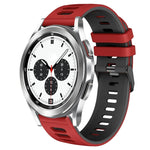 สายรัดนาฬิกาซิลิโคนสองสี 20 มม. สำหรับ Samsung Galaxy Watch 4 Classic 42 มม., สำหรับ Samsung Galaxy Watch Active 2