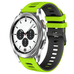 สายรัดนาฬิกาซิลิโคนสองสี 20 มม. สำหรับ Samsung Galaxy Watch 4 Classic 42 มม., สำหรับ Samsung Galaxy Watch Active 2