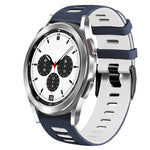 สายรัดนาฬิกาซิลิโคนสองสี 20 มม. สำหรับ Samsung Galaxy Watch 4 Classic 42 มม., สำหรับ Samsung Galaxy Watch Active 2