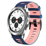 สายรัดนาฬิกาซิลิโคนสองสี 20 มม. สำหรับ Samsung Galaxy Watch 4 Classic 42 มม., สำหรับ Samsung Galaxy Watch Active 2