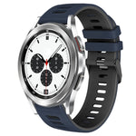 สายรัดนาฬิกาซิลิโคนสองสี 20 มม. สำหรับ Samsung Galaxy Watch 4 Classic 42 มม., สำหรับ Samsung Galaxy Watch Active 2