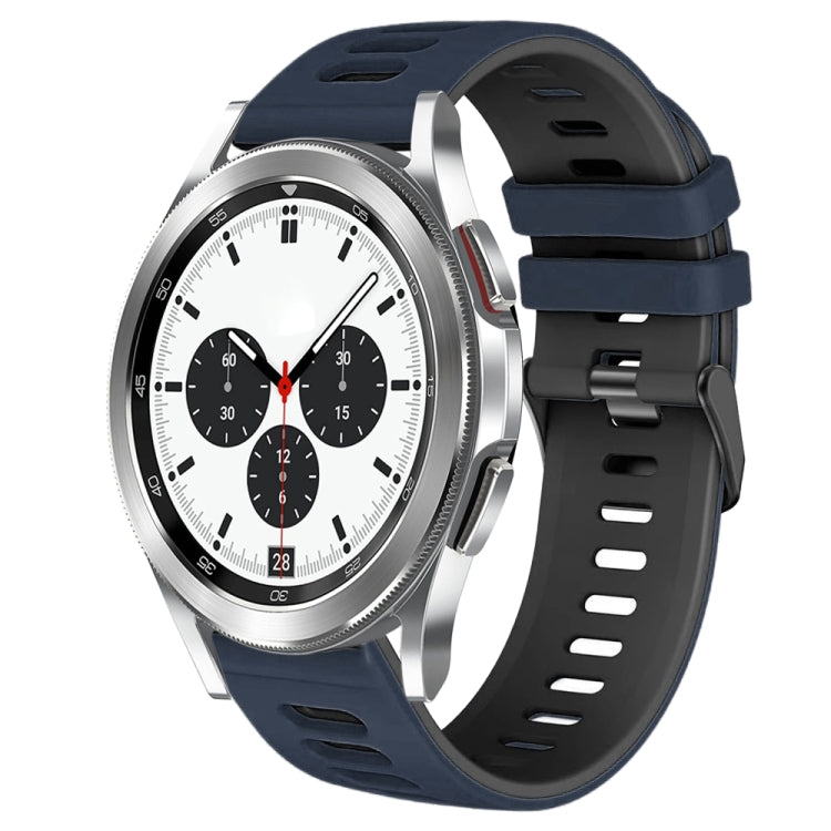สายรัดนาฬิกาซิลิโคนสองสี 20 มม. สำหรับ Samsung Galaxy Watch 4 Classic 42 มม., สำหรับ Samsung Galaxy Watch Active 2