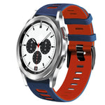 สายรัดนาฬิกาซิลิโคนสองสี 20 มม. สำหรับ Samsung Galaxy Watch 4 Classic 42 มม., สำหรับ Samsung Galaxy Watch Active 2
