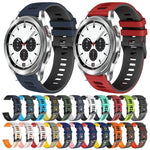 สายรัดนาฬิกาซิลิโคนสองสี 20 มม. สำหรับ Samsung Galaxy Watch 4 Classic 42 มม., สำหรับ Samsung Galaxy Watch Active 2
