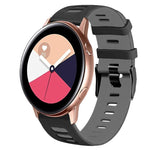 สายรัดนาฬิกาซิลิโคนสองสี 20 มม. สำหรับ Samsung Galaxy Watch 4 Classic 42 มม., สำหรับ Samsung Galaxy Watch Active 2