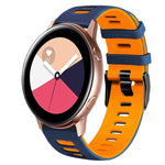 สายรัดนาฬิกาซิลิโคนสองสี 20 มม. สำหรับ Samsung Galaxy Watch 4 Classic 42 มม., สำหรับ Samsung Galaxy Watch Active 2