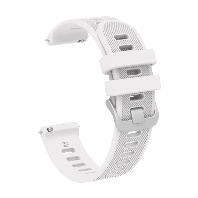 20mm Twill Solid Color Silicone Watch Band, For Samsung Galaxy Watch4 44mm, For Samsung Galaxy Watch4 Classic 46mm, For Samsung Galaxy Watch4 Classic 42mm, For Samsung Galaxy Watch Active 2