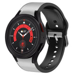 สายรัดนาฬิกาหนังซิลิโคนกาว 20 มม. สำหรับ Samsung Galaxy Watch 5 40 มม., สำหรับ Samsung Galaxy Watch 5 44 มม., สำหรับ Samsung Galaxy Watch 5 Pro 45 มม., สำหรับ Samsung Galaxy Watch 4 40 มม., สำหรับ Samsung Galaxy Watch 4 44 มม.