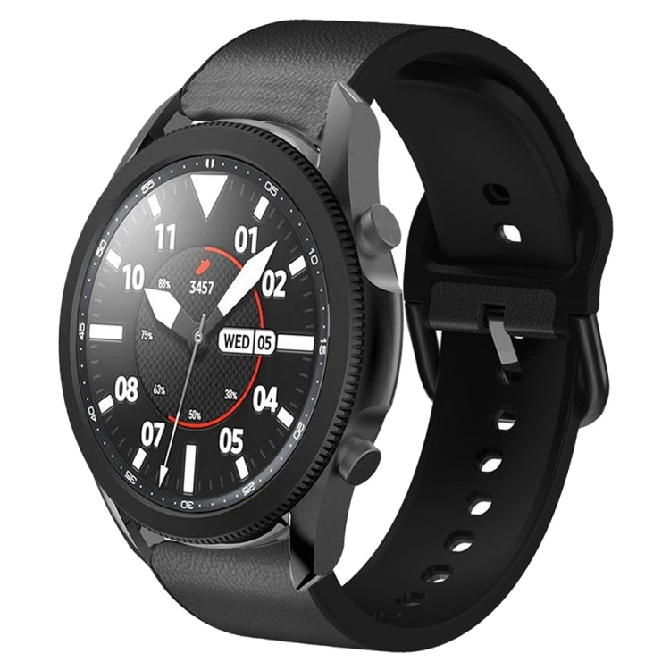 สายรัดนาฬิกาหนังซิลิโคนกาว 20 มม. สำหรับ Samsung Galaxy Watch 5 40 มม., สำหรับ Samsung Galaxy Watch 5 44 มม., สำหรับ Samsung Galaxy Watch 5 Pro 45 มม., สำหรับ Samsung Galaxy Watch 4 40 มม., สำหรับ Samsung Galaxy Watch 4 44 มม.