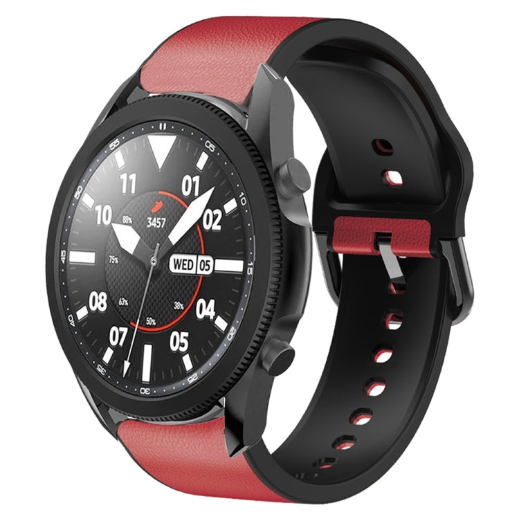 สายรัดนาฬิกาหนังซิลิโคนกาว 20 มม. สำหรับ Samsung Galaxy Watch 5 40 มม., สำหรับ Samsung Galaxy Watch 5 44 มม., สำหรับ Samsung Galaxy Watch 5 Pro 45 มม., สำหรับ Samsung Galaxy Watch 4 40 มม., สำหรับ Samsung Galaxy Watch 4 44 มม.