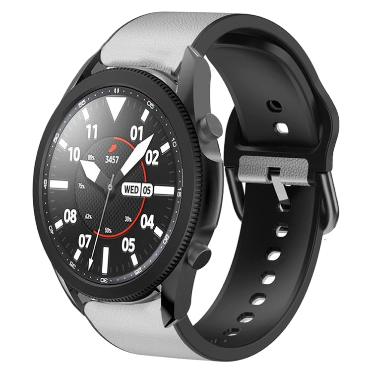 สายรัดนาฬิกาหนังซิลิโคนกาว 20 มม. สำหรับ Samsung Galaxy Watch 5 40 มม., สำหรับ Samsung Galaxy Watch 5 44 มม., สำหรับ Samsung Galaxy Watch 5 Pro 45 มม., สำหรับ Samsung Galaxy Watch 4 40 มม., สำหรับ Samsung Galaxy Watch 4 44 มม.