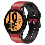 สายรัดนาฬิกาหนังซิลิโคนกาว 20 มม. สำหรับ Samsung Galaxy Watch 5 40 มม., สำหรับ Samsung Galaxy Watch 5 44 มม., สำหรับ Samsung Galaxy Watch 5 Pro 45 มม., สำหรับ Samsung Galaxy Watch 4 40 มม., สำหรับ Samsung Galaxy Watch 4 44 มม.