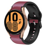 สายรัดนาฬิกาหนังซิลิโคนกาว 20 มม. สำหรับ Samsung Galaxy Watch 5 40 มม., สำหรับ Samsung Galaxy Watch 5 44 มม., สำหรับ Samsung Galaxy Watch 5 Pro 45 มม., สำหรับ Samsung Galaxy Watch 4 40 มม., สำหรับ Samsung Galaxy Watch 4 44 มม.