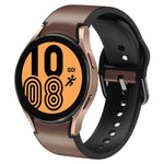 สายรัดนาฬิกาหนังซิลิโคนกาว 20 มม. สำหรับ Samsung Galaxy Watch 5 40 มม., สำหรับ Samsung Galaxy Watch 5 44 มม., สำหรับ Samsung Galaxy Watch 5 Pro 45 มม., สำหรับ Samsung Galaxy Watch 4 40 มม., สำหรับ Samsung Galaxy Watch 4 44 มม.