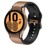 สายรัดนาฬิกาหนังซิลิโคนกาว 20 มม. สำหรับ Samsung Galaxy Watch 5 40 มม., สำหรับ Samsung Galaxy Watch 5 44 มม., สำหรับ Samsung Galaxy Watch 5 Pro 45 มม., สำหรับ Samsung Galaxy Watch 4 40 มม., สำหรับ Samsung Galaxy Watch 4 44 มม.