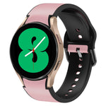 สายรัดนาฬิกาหนังซิลิโคนกาว 20 มม. สำหรับ Samsung Galaxy Watch 5 40 มม., สำหรับ Samsung Galaxy Watch 5 44 มม., สำหรับ Samsung Galaxy Watch 5 Pro 45 มม., สำหรับ Samsung Galaxy Watch 4 40 มม., สำหรับ Samsung Galaxy Watch 4 44 มม.