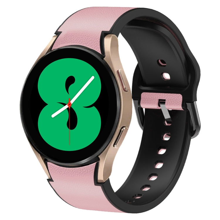 สายรัดนาฬิกาหนังซิลิโคนกาว 20 มม. สำหรับ Samsung Galaxy Watch 5 40 มม., สำหรับ Samsung Galaxy Watch 5 44 มม., สำหรับ Samsung Galaxy Watch 5 Pro 45 มม., สำหรับ Samsung Galaxy Watch 4 40 มม., สำหรับ Samsung Galaxy Watch 4 44 มม.
