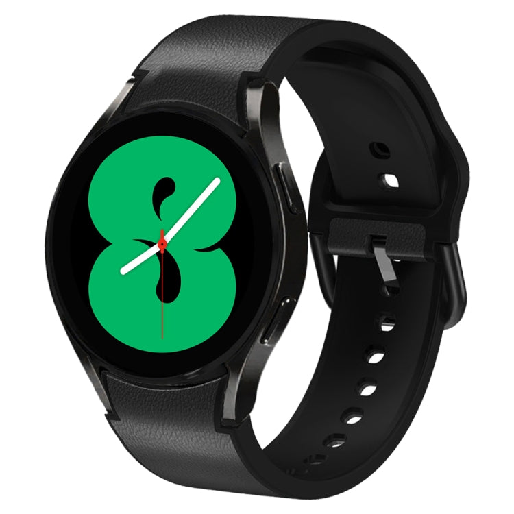 สายรัดนาฬิกาหนังซิลิโคนกาว 20 มม. สำหรับ Samsung Galaxy Watch 5 40 มม., สำหรับ Samsung Galaxy Watch 5 44 มม., สำหรับ Samsung Galaxy Watch 5 Pro 45 มม., สำหรับ Samsung Galaxy Watch 4 40 มม., สำหรับ Samsung Galaxy Watch 4 44 มม.