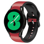 สายรัดนาฬิกาหนังซิลิโคนกาว 20 มม. สำหรับ Samsung Galaxy Watch 5 40 มม., สำหรับ Samsung Galaxy Watch 5 44 มม., สำหรับ Samsung Galaxy Watch 5 Pro 45 มม., สำหรับ Samsung Galaxy Watch 4 40 มม., สำหรับ Samsung Galaxy Watch 4 44 มม.