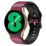 สายรัดนาฬิกาหนังซิลิโคนกาว 20 มม. สำหรับ Samsung Galaxy Watch 5 40 มม., สำหรับ Samsung Galaxy Watch 5 44 มม., สำหรับ Samsung Galaxy Watch 5 Pro 45 มม., สำหรับ Samsung Galaxy Watch 4 40 มม., สำหรับ Samsung Galaxy Watch 4 44 มม.