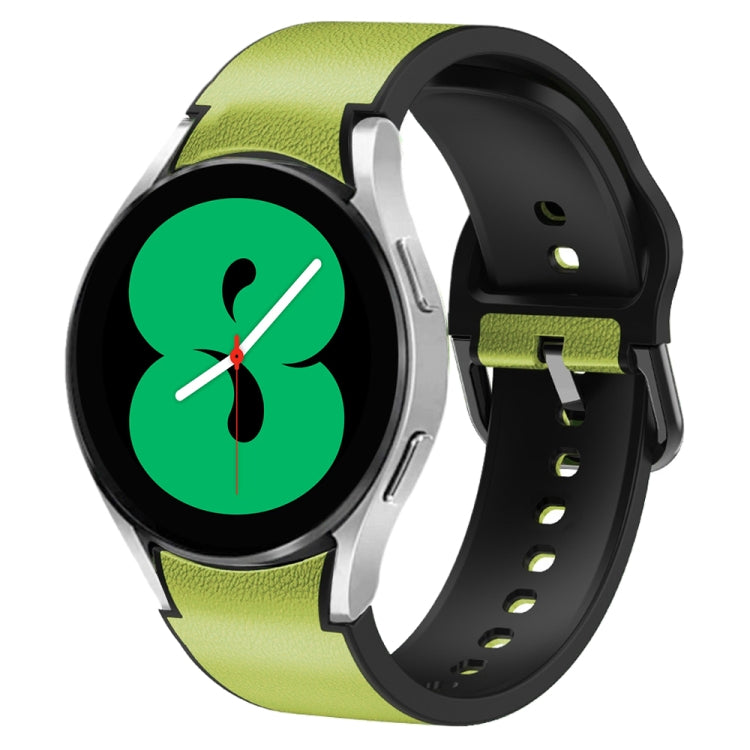 สายรัดนาฬิกาหนังซิลิโคนกาว 20 มม. สำหรับ Samsung Galaxy Watch 5 40 มม., สำหรับ Samsung Galaxy Watch 5 44 มม., สำหรับ Samsung Galaxy Watch 5 Pro 45 มม., สำหรับ Samsung Galaxy Watch 4 40 มม., สำหรับ Samsung Galaxy Watch 4 44 มม.