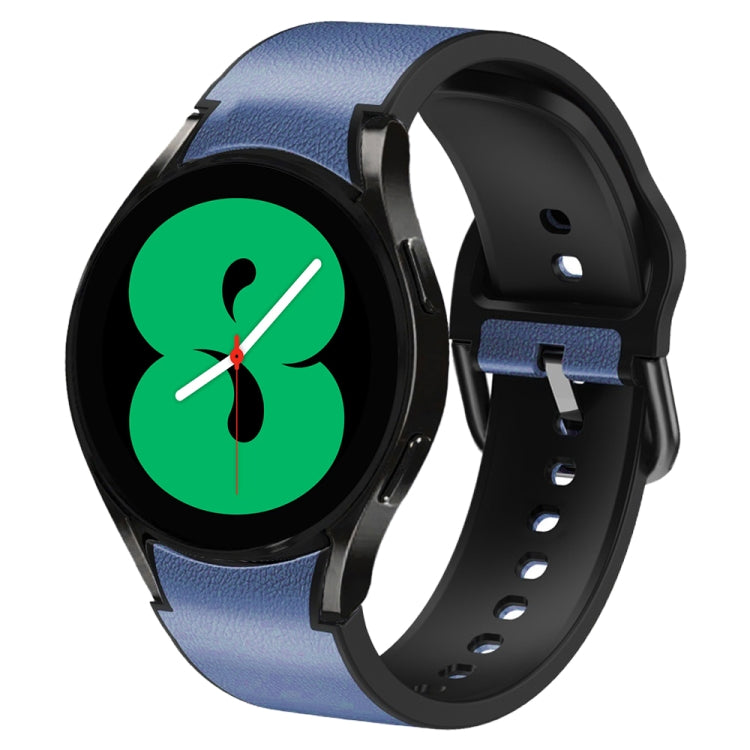 สายรัดนาฬิกาหนังซิลิโคนกาว 20 มม. สำหรับ Samsung Galaxy Watch 5 40 มม., สำหรับ Samsung Galaxy Watch 5 44 มม., สำหรับ Samsung Galaxy Watch 5 Pro 45 มม., สำหรับ Samsung Galaxy Watch 4 40 มม., สำหรับ Samsung Galaxy Watch 4 44 มม.