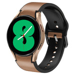 สายรัดนาฬิกาหนังซิลิโคนกาว 20 มม. สำหรับ Samsung Galaxy Watch 5 40 มม., สำหรับ Samsung Galaxy Watch 5 44 มม., สำหรับ Samsung Galaxy Watch 5 Pro 45 มม., สำหรับ Samsung Galaxy Watch 4 40 มม., สำหรับ Samsung Galaxy Watch 4 44 มม.