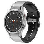 สายรัดนาฬิกาหนังซิลิโคนกาว 20 มม. สำหรับ Samsung Galaxy Watch 4 Classic 46 มม., สำหรับ Samsung Galaxy Watch 4 Classic 42 มม., สำหรับ Samsung Galaxy Watch Active 2
