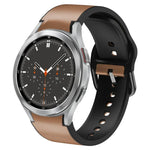 สายรัดนาฬิกาหนังซิลิโคนกาว 20 มม. สำหรับ Samsung Galaxy Watch 4 Classic 46 มม., สำหรับ Samsung Galaxy Watch 4 Classic 42 มม., สำหรับ Samsung Galaxy Watch Active 2