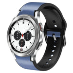 สายรัดนาฬิกาหนังซิลิโคนกาว 20 มม. สำหรับ Samsung Galaxy Watch 4 Classic 46 มม., สำหรับ Samsung Galaxy Watch 4 Classic 42 มม., สำหรับ Samsung Galaxy Watch Active 2