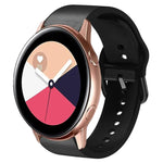 สายรัดนาฬิกาหนังซิลิโคนกาว 20 มม. สำหรับ Samsung Galaxy Watch 4 Classic 46 มม., สำหรับ Samsung Galaxy Watch 4 Classic 42 มม., สำหรับ Samsung Galaxy Watch Active 2