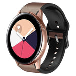 สายรัดนาฬิกาหนังซิลิโคนกาว 20 มม. สำหรับ Samsung Galaxy Watch 4 Classic 46 มม., สำหรับ Samsung Galaxy Watch 4 Classic 42 มม., สำหรับ Samsung Galaxy Watch Active 2