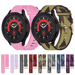 20mm Nylon Woven Watch Band, For Samsung Galaxy Watch5 40mm, For Samsung Galaxy Watch5 44mm, For Samsung Galaxy Watch5 Pro 45mm, For Samsung Galaxy Watch4 40mm, For Samsung Galaxy Watch4 44mm, For Samsung Galaxy Watch4 Classic 46mm