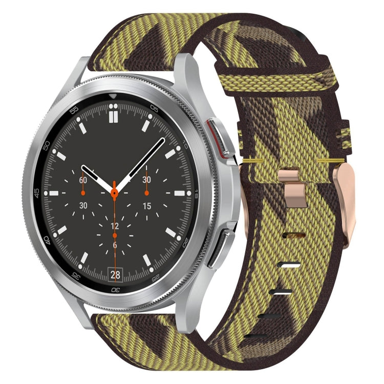 20mm Nylon Woven Watch Band, For Samsung Galaxy Watch5 40mm, For Samsung Galaxy Watch5 44mm, For Samsung Galaxy Watch5 Pro 45mm, For Samsung Galaxy Watch4 40mm, For Samsung Galaxy Watch4 44mm, For Samsung Galaxy Watch4 Classic 46mm