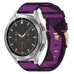 20mm Nylon Woven Watch Band, For Samsung Galaxy Watch5 40mm, For Samsung Galaxy Watch5 44mm, For Samsung Galaxy Watch5 Pro 45mm, For Samsung Galaxy Watch4 40mm, For Samsung Galaxy Watch4 44mm, For Samsung Galaxy Watch4 Classic 46mm